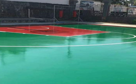 武清篮球场翻新地面